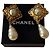 Chanel CC Blumen Kunstperlen Clip-On Ohrringe Gold Gold hardware - Ansicht 3