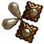 Chanel CC Blumen Kunstperlen Clip-On Ohrringe Gold Gold hardware - Ansicht 7