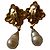 Chanel CC Blumen Kunstperlen Clip-On Ohrringe Gold Gold hardware - Ansicht 9