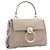Chloé Mini borsa Tess in pelle grana e morbida Grigio - vista 3
