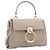 Chloé Mini borsa Tess in pelle grana e morbida Grigio - vista 4