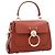 Chloé Mini Tess Tagestasche aus genarbtem und weichem Leder - Ansicht 4