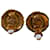 Orecchini Chanel CC a clip con perle finte e strass oro Gold hardware - vista 10