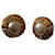 Orecchini Chanel CC a clip con perle finte e strass oro Gold hardware - vista 4