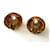 Orecchini Chanel CC a clip con perle finte e strass oro Gold hardware - vista 8
