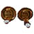 Orecchini Chanel CC a clip con perle finte e strass oro Gold hardware - vista 9