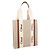 Chloé Woody Tragetasche aus Leinen und Leder Braun Beige - Ansicht 5