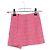 Gonna mini asimmetrica in tweed Maje Jolia in poliamide rosa - vista 5