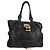 Chloé Sac à main Chloe Paddington en cuir noir or argent Auth PP580V