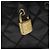 CHANEL Matelassé Vanity Pouch Smalto Nero Oro CC Auth bs26105 D'oro - vista 8