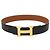 Hermès Cintura in pelle HERMES Constance 22,8""-24,8"" Nero Oro Auth BD2074 D'oro - vista 2