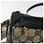 GUCCI GG Supreme Sherry Line Borsa a Spalla PVC Blu Navy Oro 89 02 018 Auth 125200 D'oro - vista 10