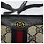GUCCI GG Supreme Sherry Line Borsa a Spalla PVC Blu Navy Oro 89 02 018 Auth 125200 D'oro - vista 17
