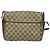 GUCCI GG Supreme Web Sherry Line Borsa PVC Beige Oro 164 02 084 Auth ep9049 D'oro - vista 2