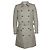 Balmain, Trench coat militar de algodón beige