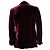 Tom Ford, Samt Shelton Blazer in Burgunderrot - Ansicht 3