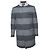 Abrigo de lana a rayas en gris de Thom Browne - vista 2