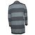 Abrigo de lana a rayas en gris de Thom Browne - vista 4