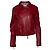 The Row, rote Lederbikerjacke - Ansicht 2