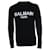 Balmain, Logo-Merino-Strickpullover in Schwarz  - Ansicht 1