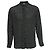 Camisa de seda negra con estampado de robot Saint Laurent Negro
