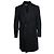 Amiri, abrigo largo de bucle en negro