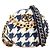 Borsa 2 in 1 Chanel19 in pelle tweed AP0945 Bianco