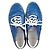 Sneakers basse Saint Laurent in glitter blu - vista 3