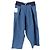 Jeans plissados de cintura alta Loewe em denim azul Azul claro