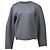Edge Céline Celine Oversized Pullover mit Rundhalsausschnitt aus grauer Wolle