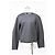 Edge Céline Celine Oversized Pullover mit Rundhalsausschnitt aus grauer Wolle - Ansicht 6