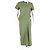 Jil Sander Gathered Shift Dress in Green Polyester - view 4