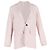Blazer Woven Leto a Rayas de Vanessa Bruno en Lino Blanco