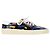 Saint Laurent bedruckte Low-Top-Sneaker aus schwarzem Leder