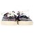 Saint Laurent bedruckte Low-Top-Sneaker aus schwarzem Leder - Ansicht 2