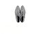 Oxfords con estampado de estrellas de Saint Laurent en purpurina plateada - vista 9