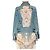 Giacca in denim patchwork Camilla Jeanne Queen - vista 2