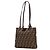 Borsa a spalla in tela Zucca marrone Fendi - vista 2