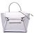 Belt Bag Céline Borsa a cintura in pelle di vitello laminata argento Celine