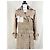 Chanel Abrigo de tweed beige con cinta 34 FR - vista 7