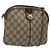 Bolsa de ombro GUCCI GG Supreme Web Sherry Line PVC Bege 904 02 047 Auth ep9173 Dourado