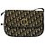 Bolso de hombro de lona Trotter Christian Dior azul marino dorado Auth BD2210 - vista 13