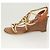 LOUIS VUITTON Décolleté in Pelle Marrone LV Auth bs25697 - vista 23
