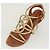 LOUIS VUITTON Décolleté in Pelle Marrone LV Auth bs25697 - vista 24