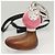 Porte-clés PRADA métal Rose Auth 118867M - vue 4