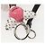 Porte-clés PRADA métal Rose Auth 118867M - vue 5