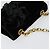 CHANEL Matelassé Camelia Borsa a Spalla con Catena Velluto Nero Oro CC Auth bs26015 D'oro - vista 6