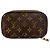 Louis Vuitton Canvas Schmuckkasten doppelseitig mit Monogramm Braun