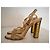 Sandali con tacco Chanel D'oro - vista 6