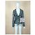 Chanel Chaqueta Techno-Chic con apliques de joyas CC 36 FR Verde - vista 7